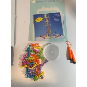 Vintage Tower Of Bunnies Bunny Family Building Game Easter Unlimited Complete